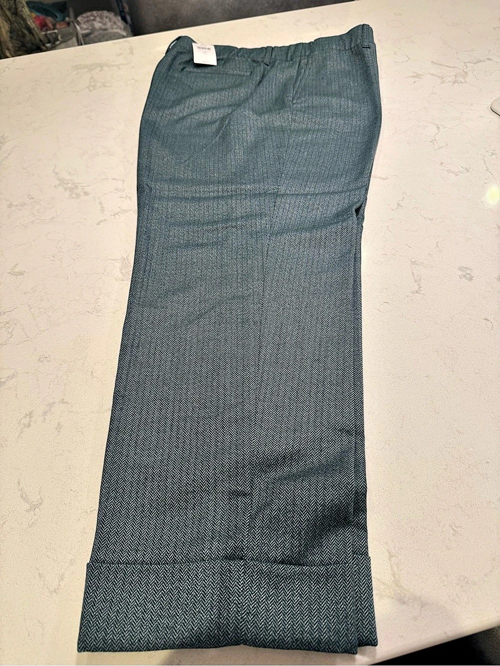 LOFT Wide Leg Pants in Blue